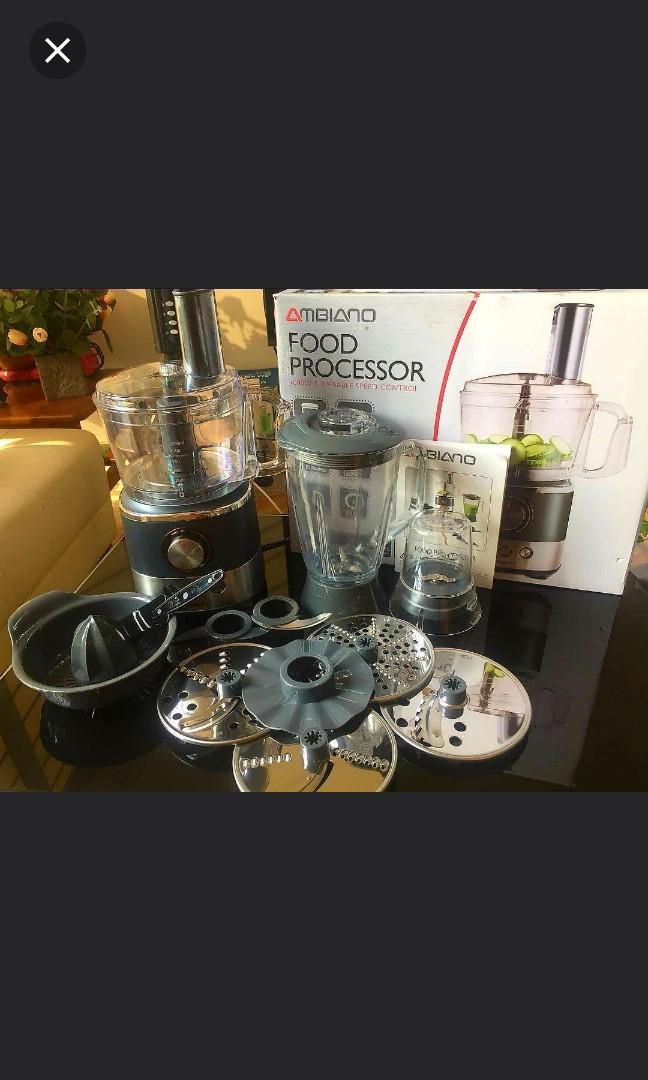 Ambiano Food Processor 1000W (with variable speed control) FULL SET