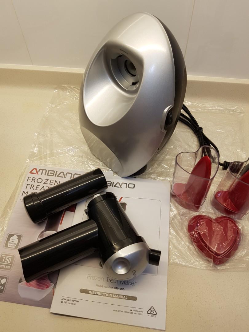 Ambiano Frozen Treat Maker 150W Model WTF99G > From Australia, TV & Home Appliances