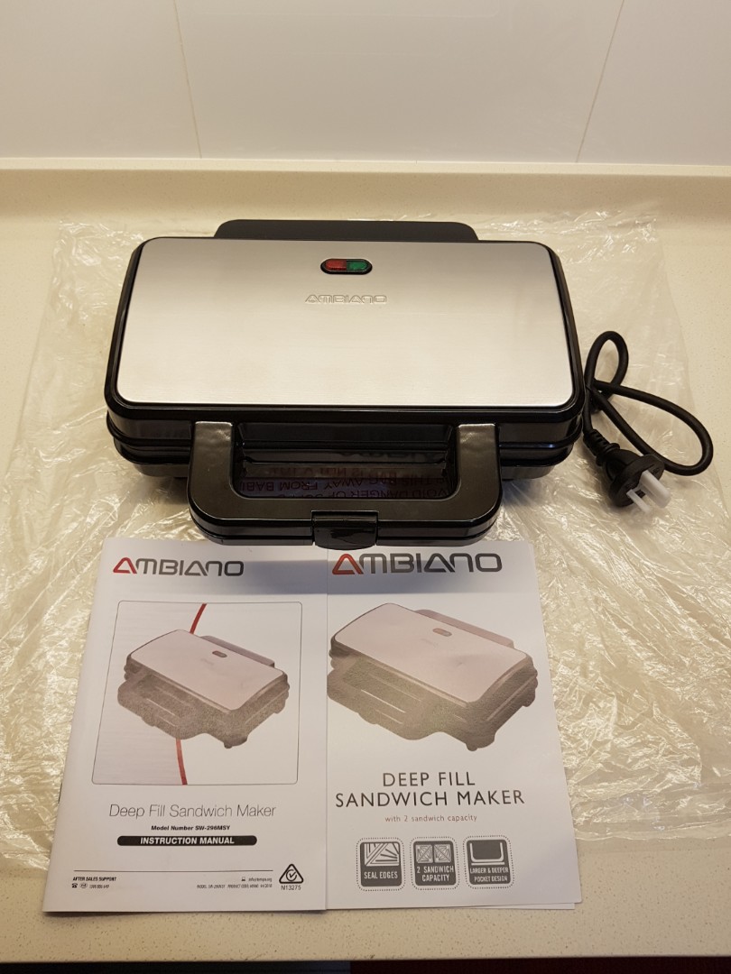 Ambiano Deep Fill Sandwich Maker (with aluminium cooking plates