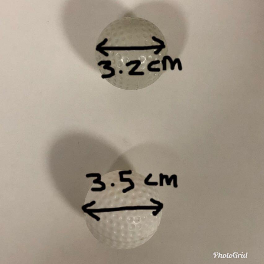 2 Plastic Toy Golf Balls, Hobbies & Toys, Toys & Games on Carousell