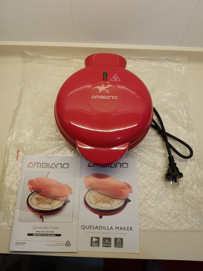 Ambiano Quesadilla Maker 900W (with 23cm nonstick cooking surface