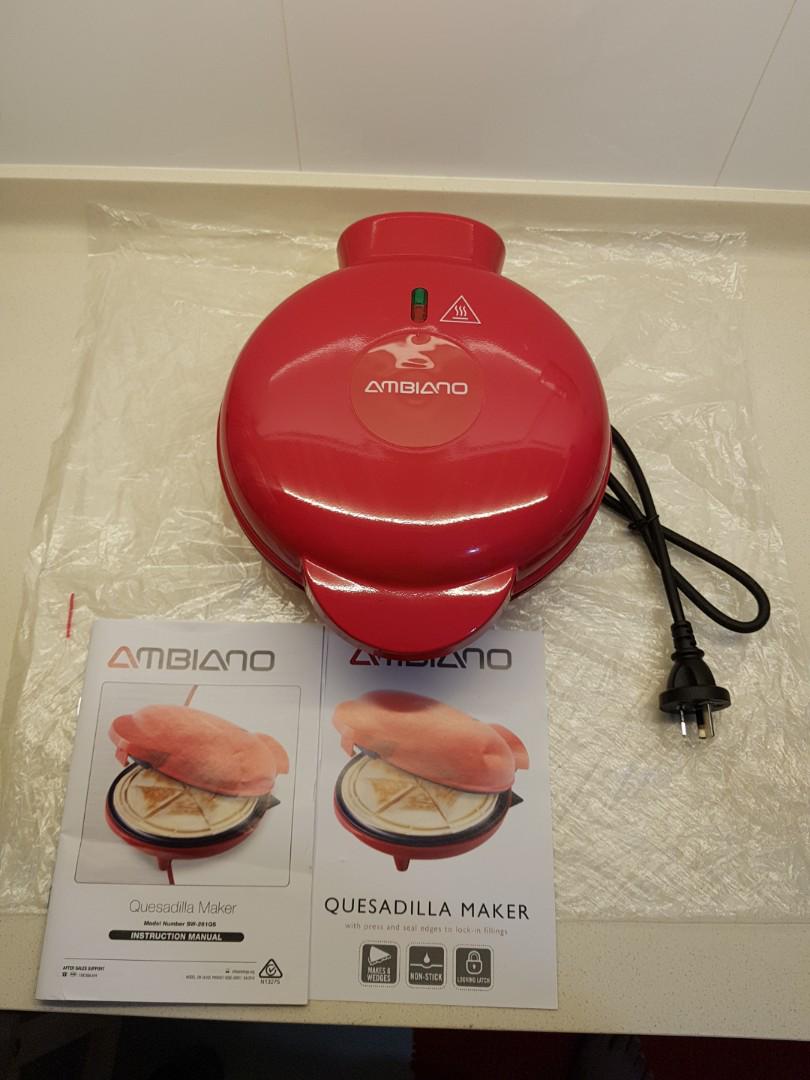 Ambiano Quesadilla Maker 900W (with 23cm nonstick cooking surface