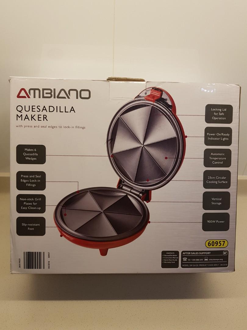 Ambiano Quesadilla Maker 900W (with 23cm nonstick cooking surface