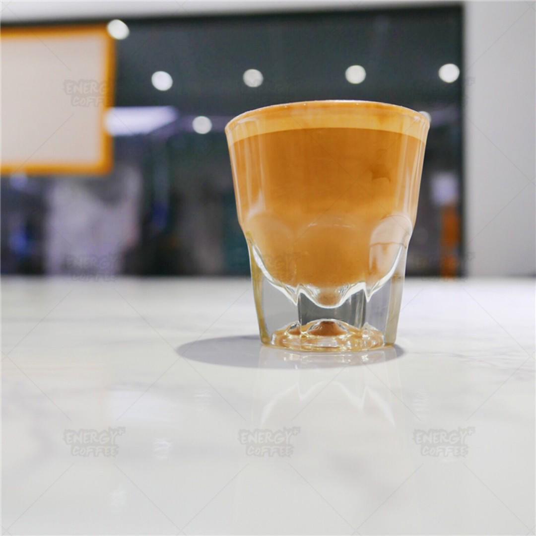 Coffee Cup Cortado Glass Cup 133ml 4.5oz Black