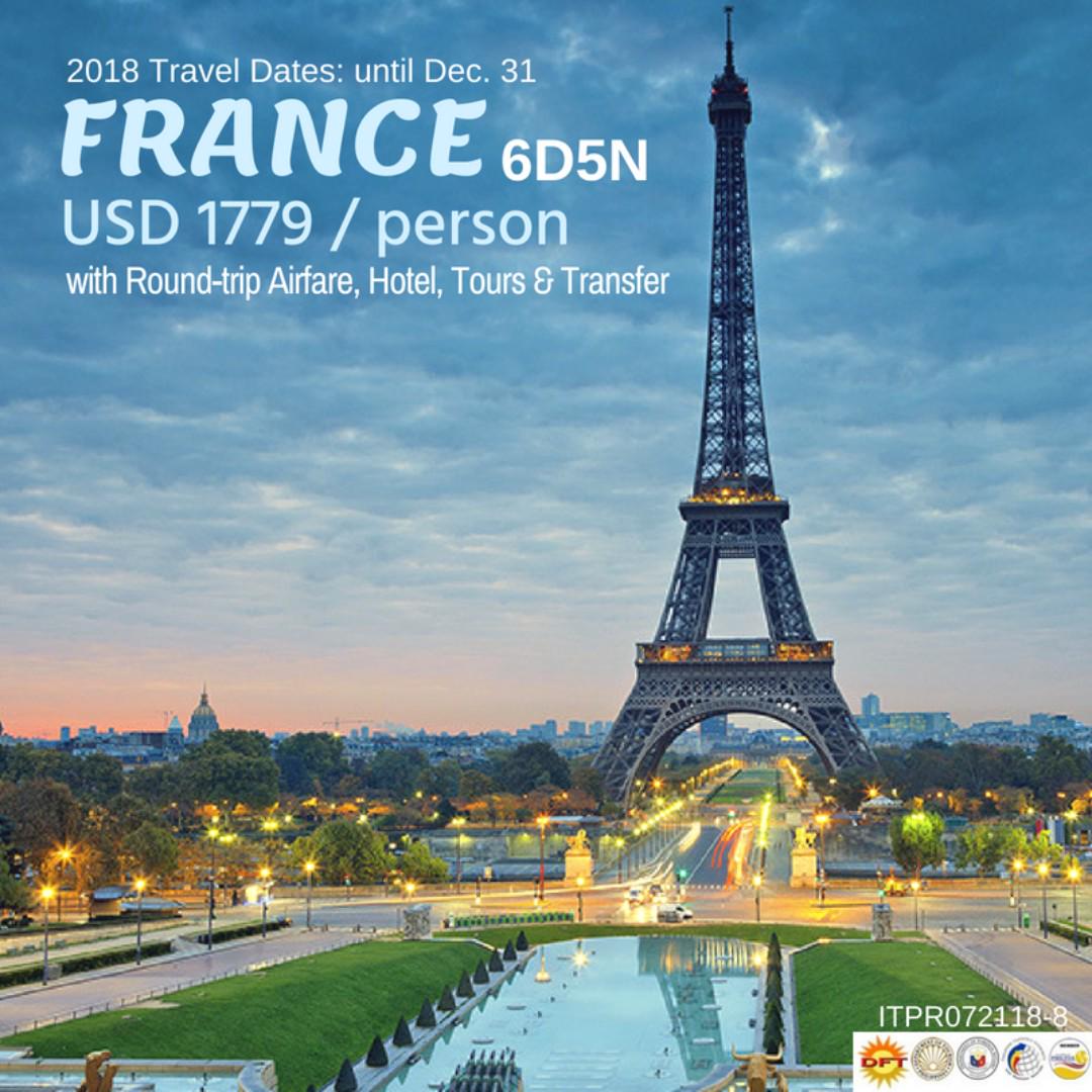 6D5N France Tour Package on Carousell