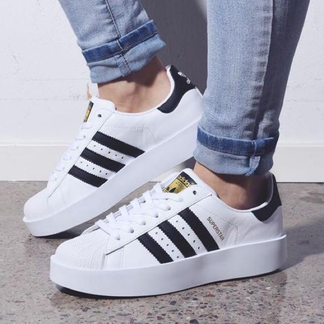 Adidas Superstar Bold - White\u003e BA7666, Women's Fashion, Shoes on 
