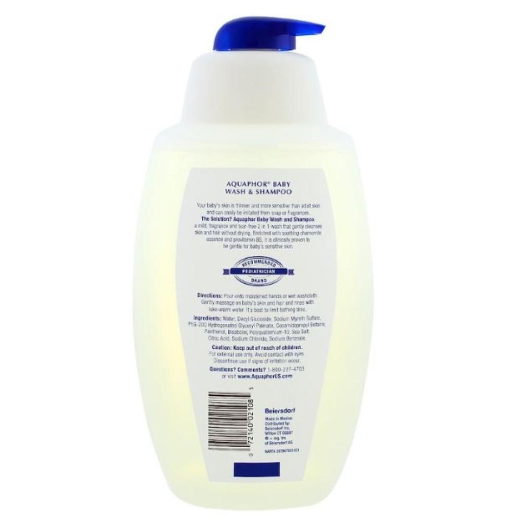 aquaphor baby wash and shampoo 25.4 fluid ounce