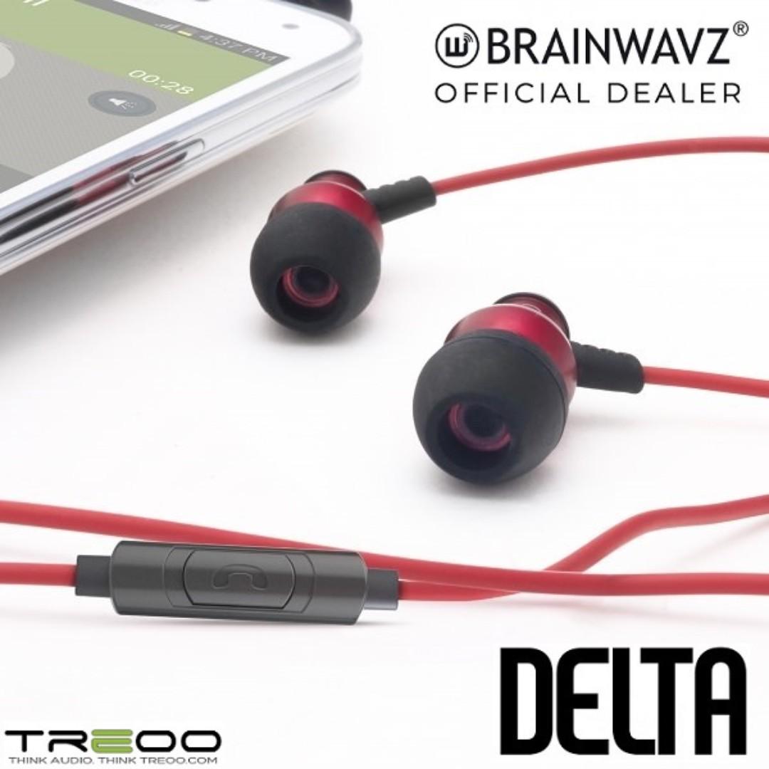 PROMO Brainwavz Delta In Ear Earphones with In line Microphone for iOS Android Audio Headphones Headsets on Carousell