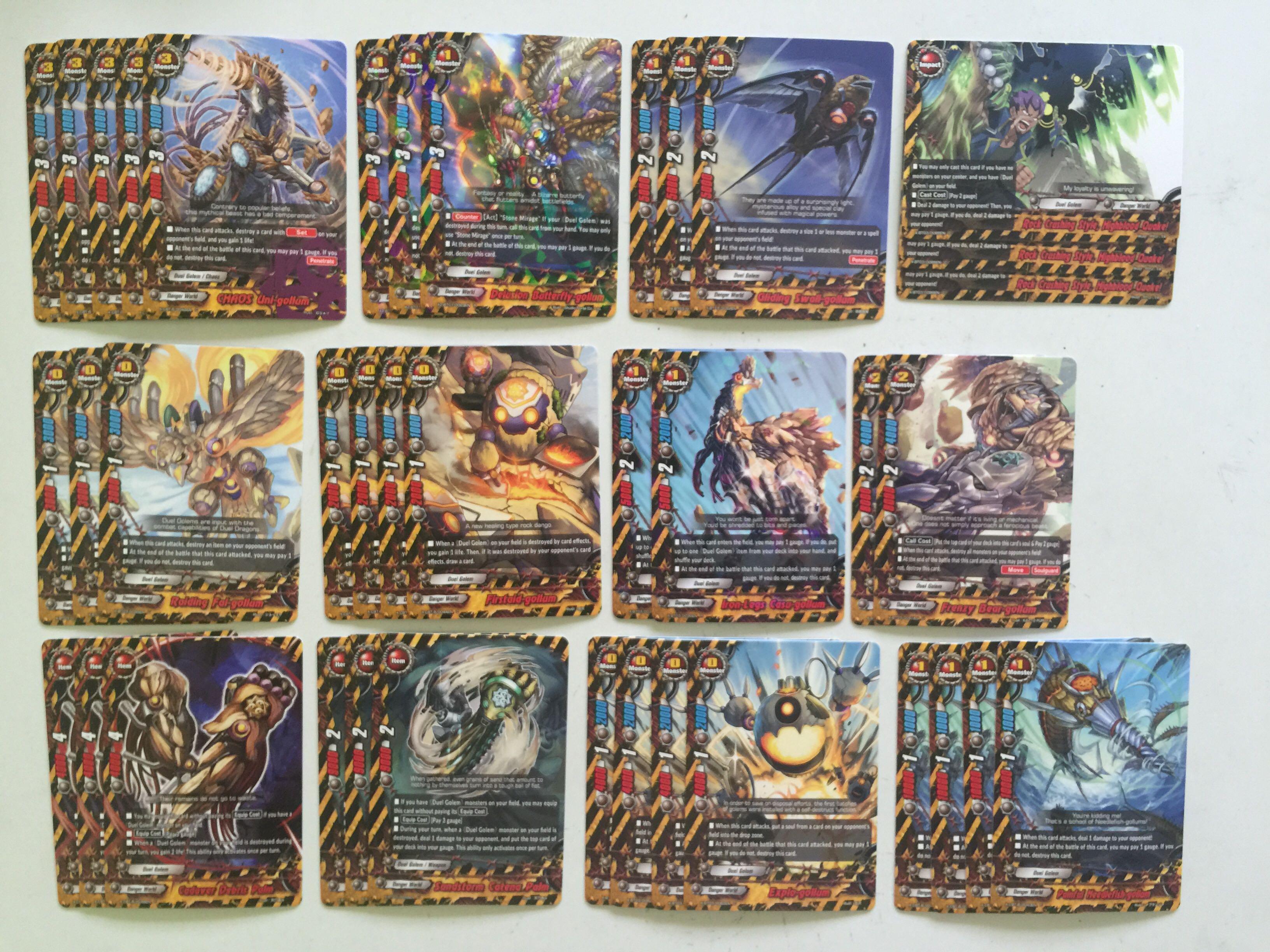 buddyfight danger world cards