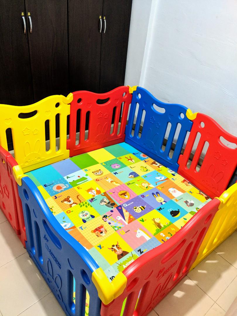 Comflor Babycare Dwinguler Playmat Birds in the Trees (S) with Playyard