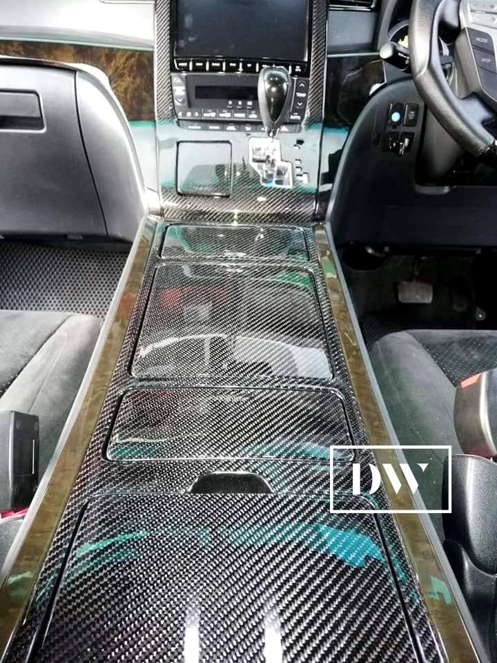 Custom Made Carbon Fiber Interior Parts For Toyota Vellfire