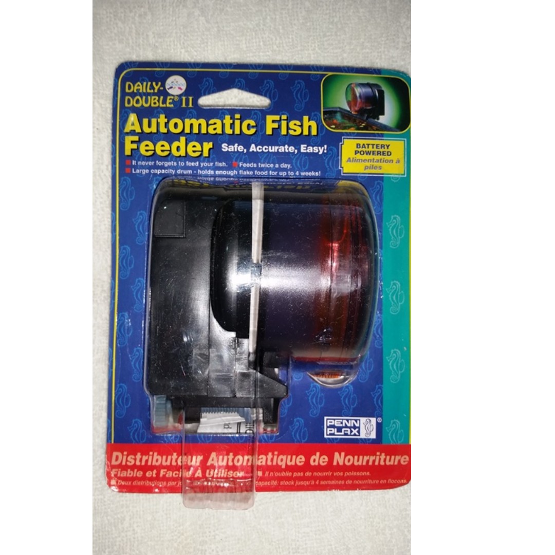 Daily Double Aquarium Automatic Fish Food Tank Feeder Timer On