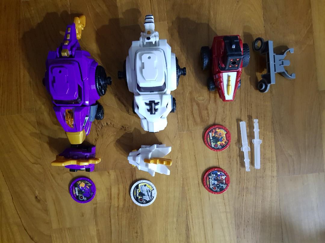 *FULL SET* Dinocore Ultra DBuster Tyranno Saber Stego, Toys & Games