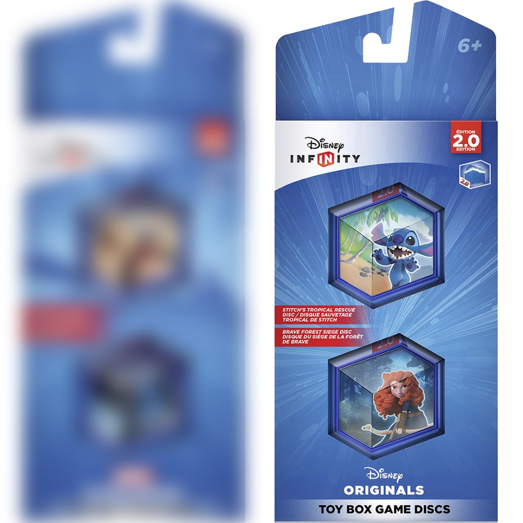 Disney INFINITY 2.0 Toy Box Game Discs (Stitch/Merida), Video Gaming