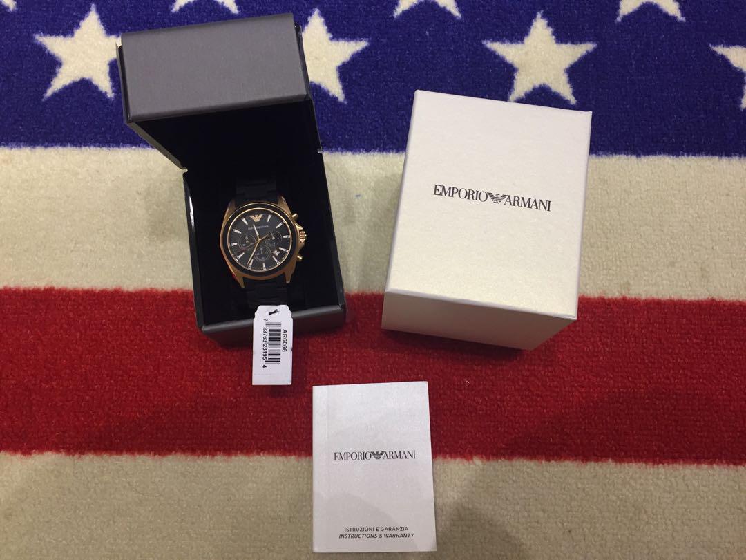 Emporio Armani AR 6066 Men s Fashion Watches Accessories