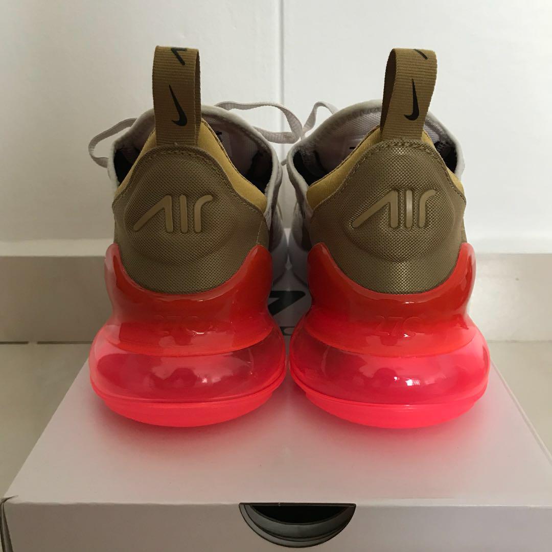 nike 270 flight gold