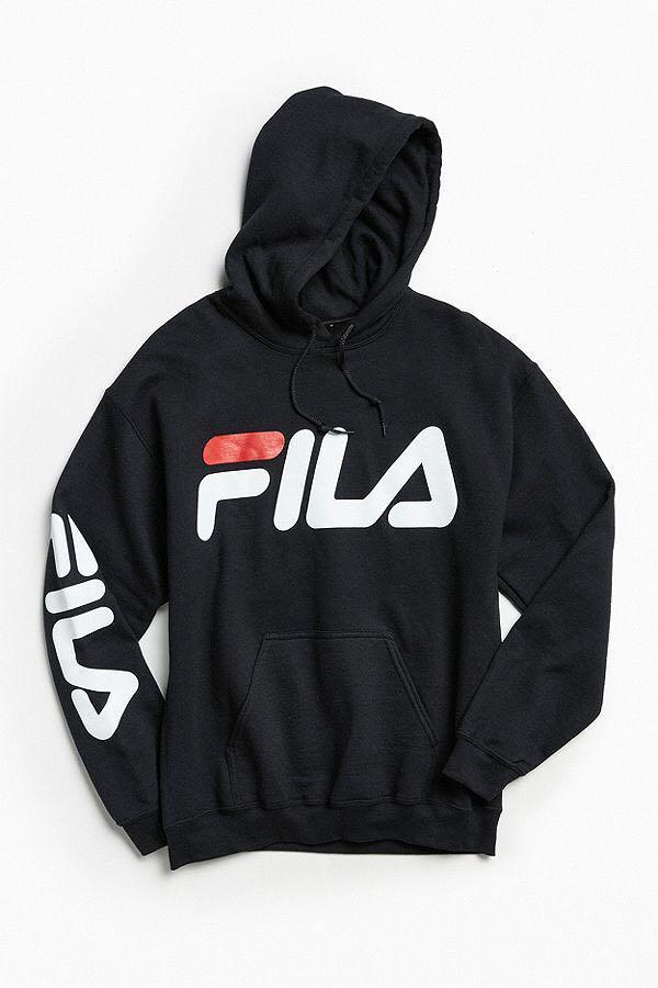 fila script hoodie sweatshirt