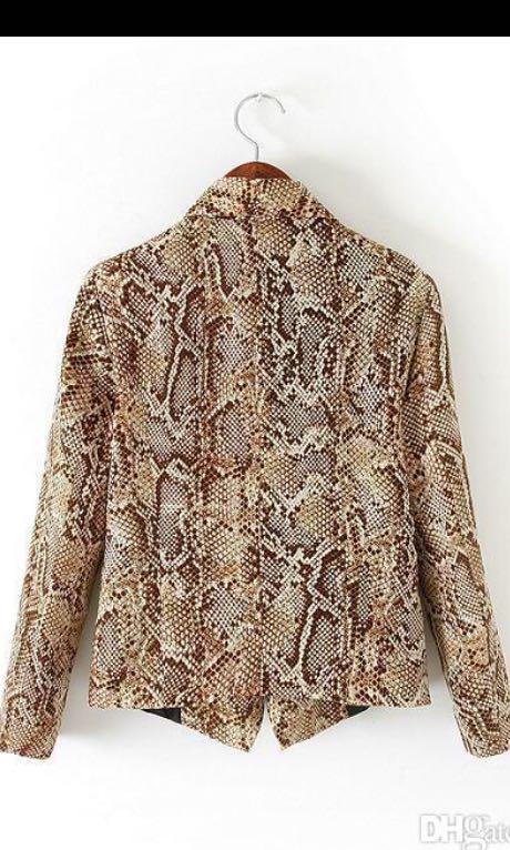 zara snake jacket