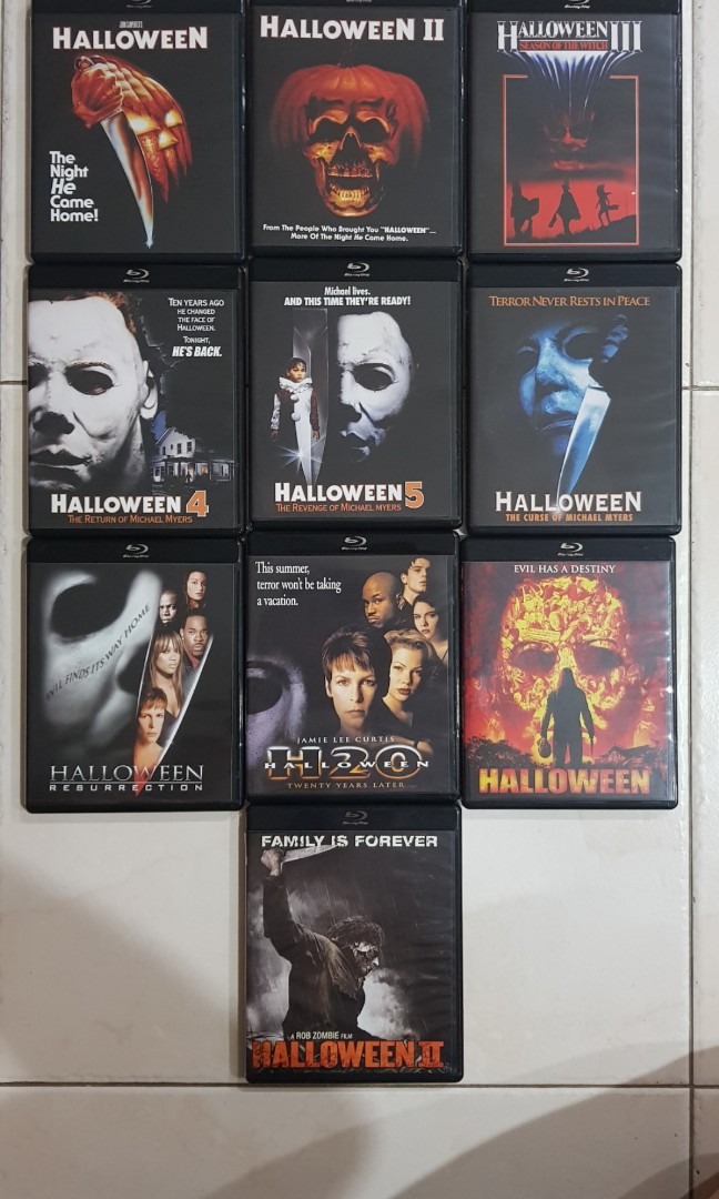 Halloween Complete Collection 10 Blu Ray Set Music Media Cds