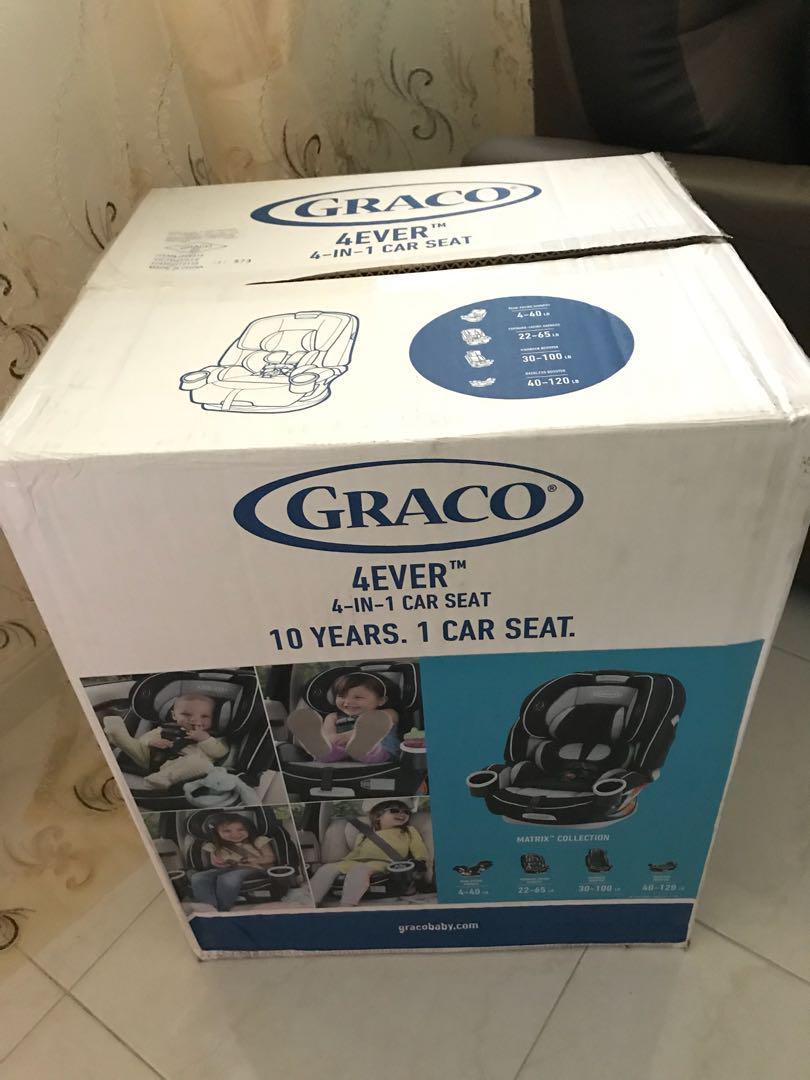 Instock Brand New Graco 4ever 4 In 1 Convertible Car Seat Matrix Car Accessories Accessories On Carousell