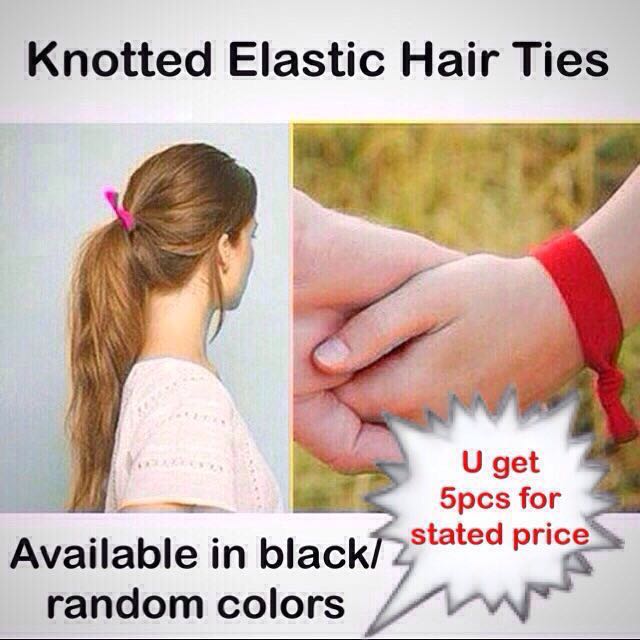 Knotted Elastic Hair Ties Hair Accessories Hairties Hair Ties