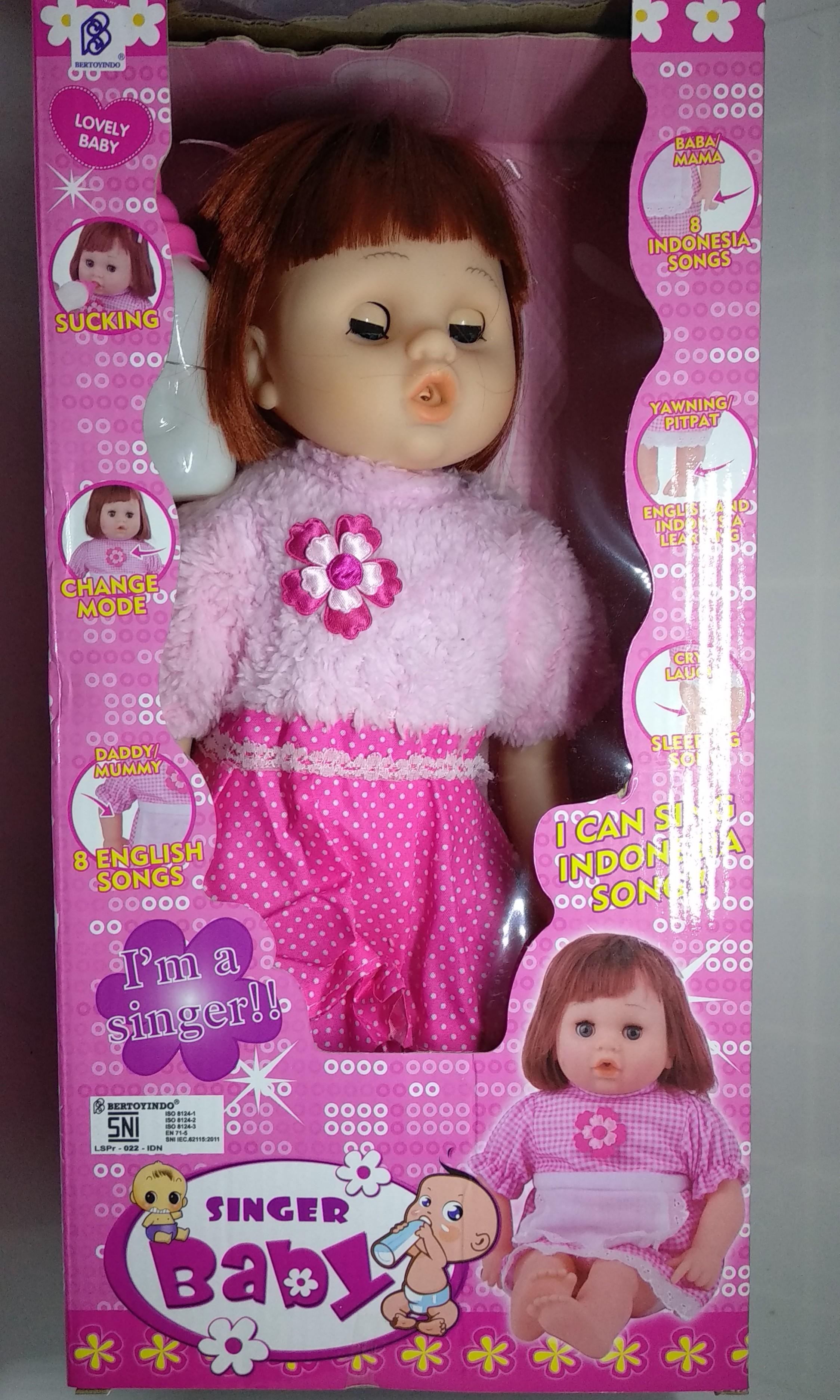Mainan Anak Lovely Baby Singer Doll Boneka Bibi Bisa Nyanyi