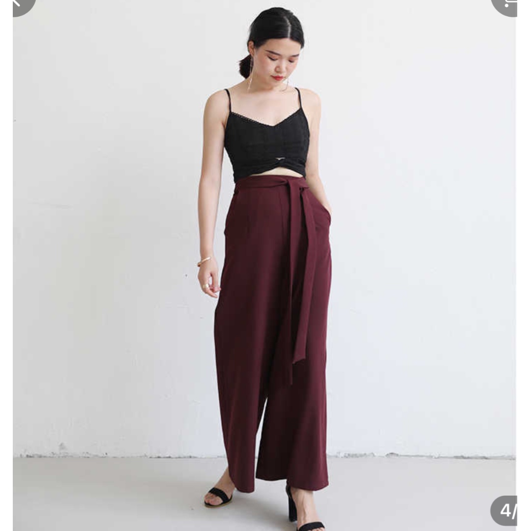 maroon flare pants