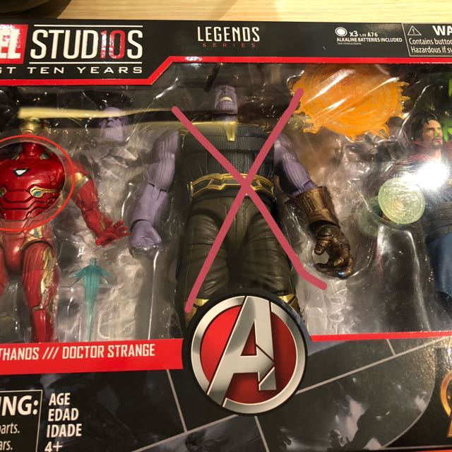 marvel legends thanos iron man doctor strange