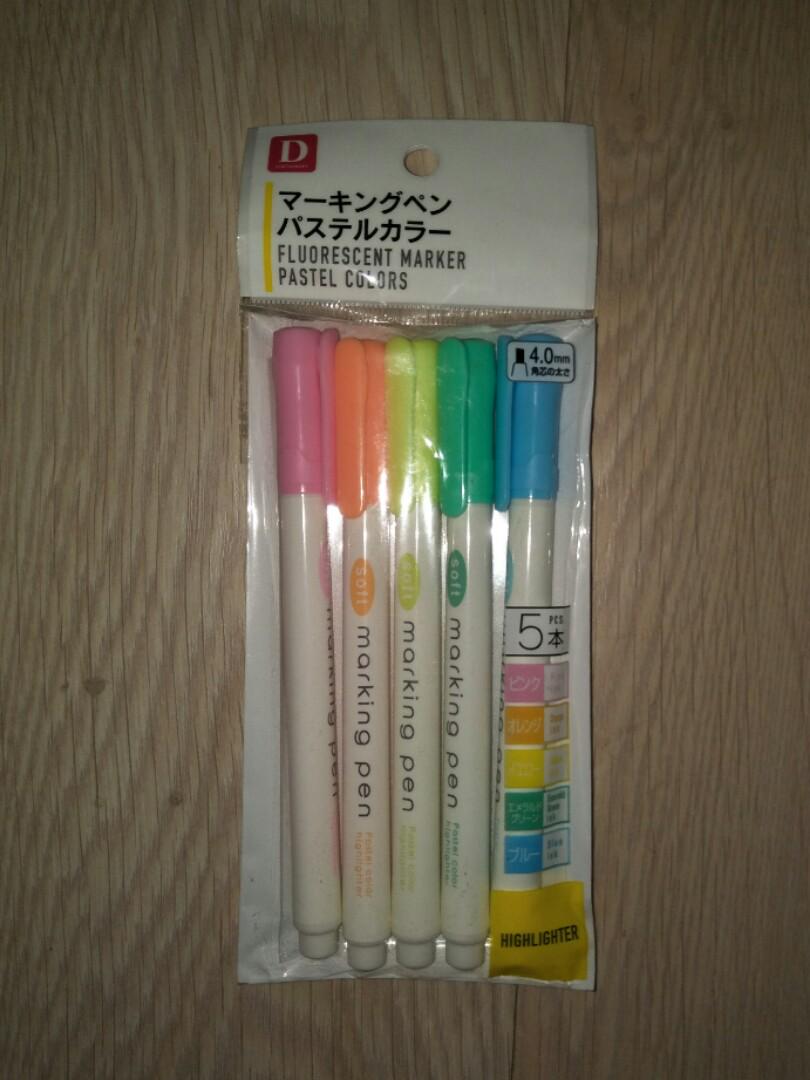 mildliner dupes (daiso marking pen), Hobbies & Toys, Stationery & Craft