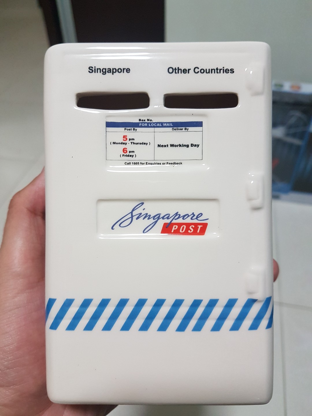 Mini Singpost Mailbox Design Piggy Bank