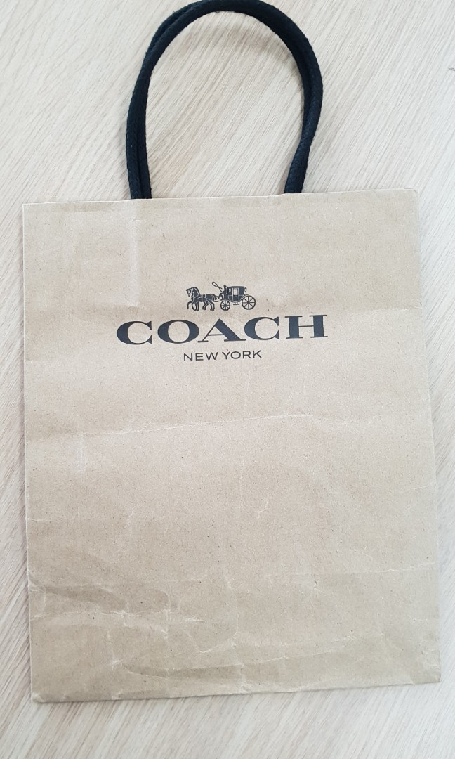 ORIGINAL COACH Paper Bag, Women's Fashion, Bags & Wallets, Purses & Pouches on Carousell