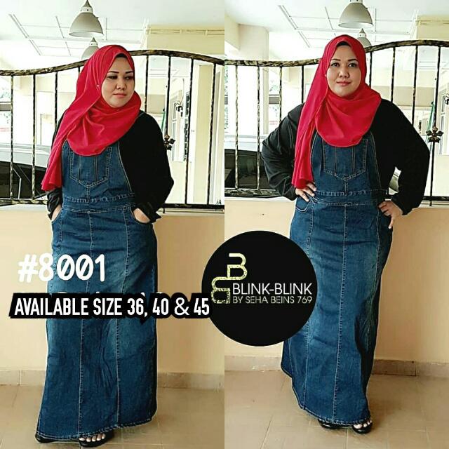 overall jeans muslimah