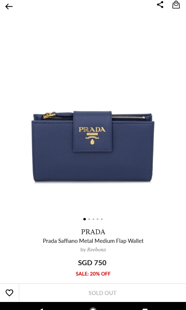 prada saffiano metal medium flap wallet