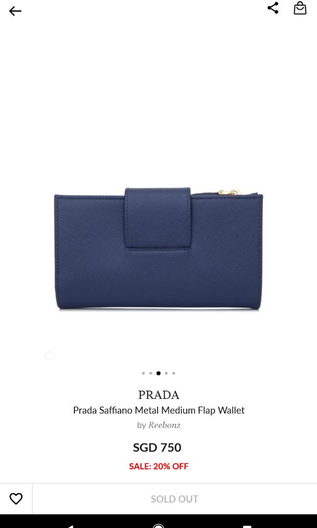 Prada saffiano metal medium flap wallet 2025