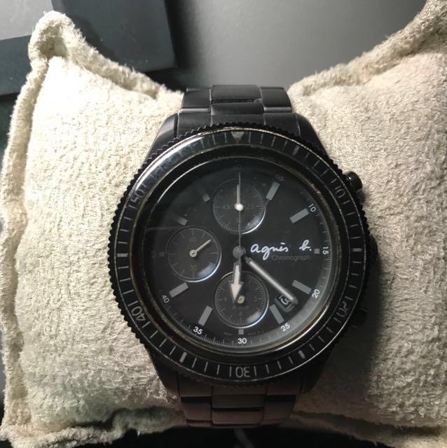 All black dress watch cheap