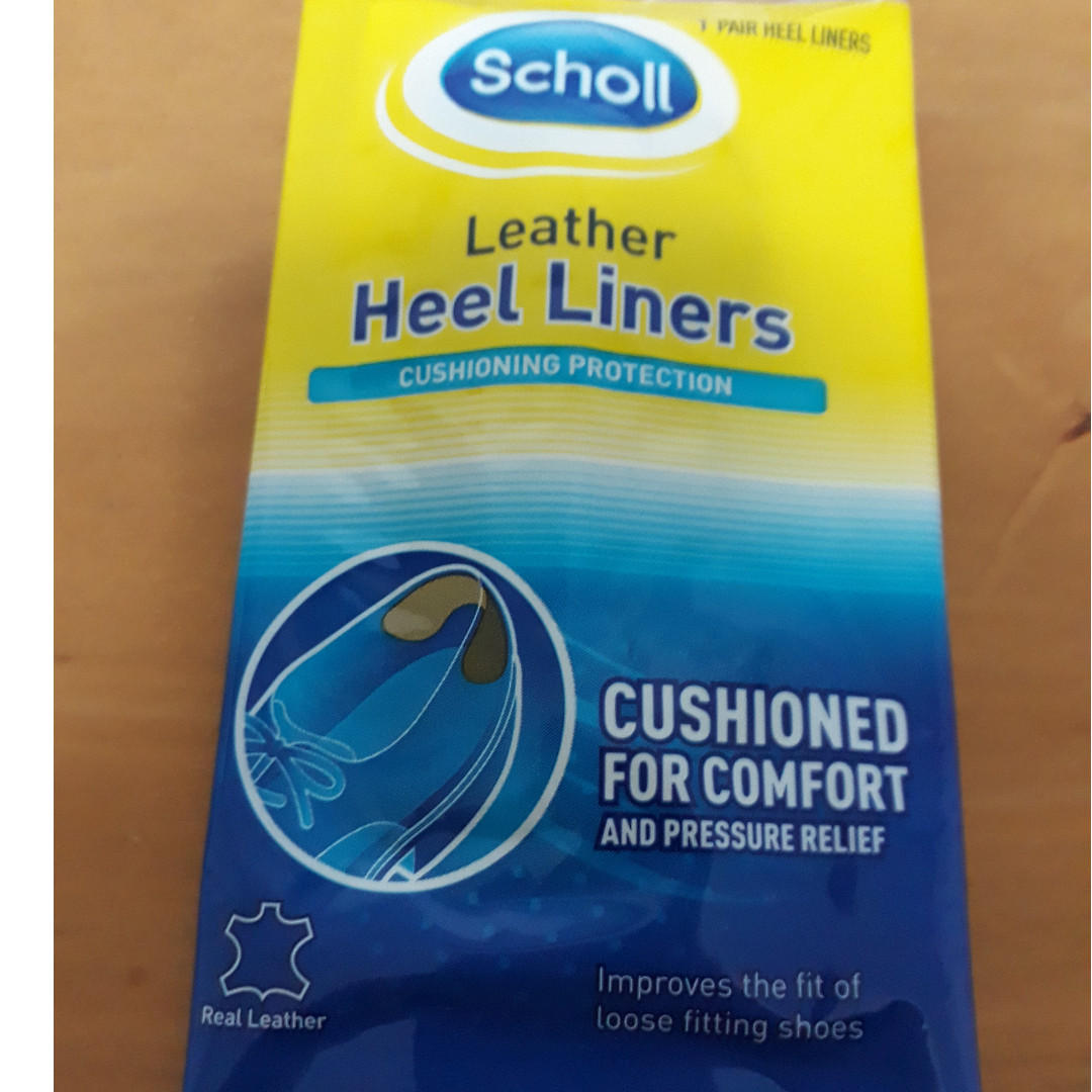 scholl leather heel liners