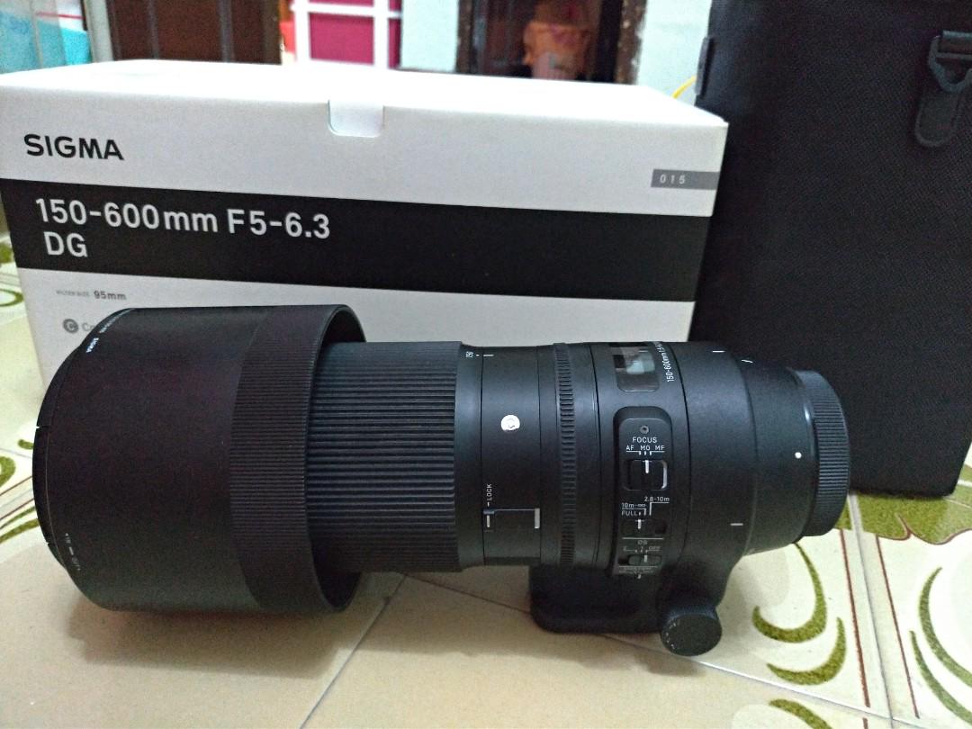 Sigma 150 600mm F5 6 3 Dg Os Hsm Contemporary Canon Mount Photography Lenses On Carousell