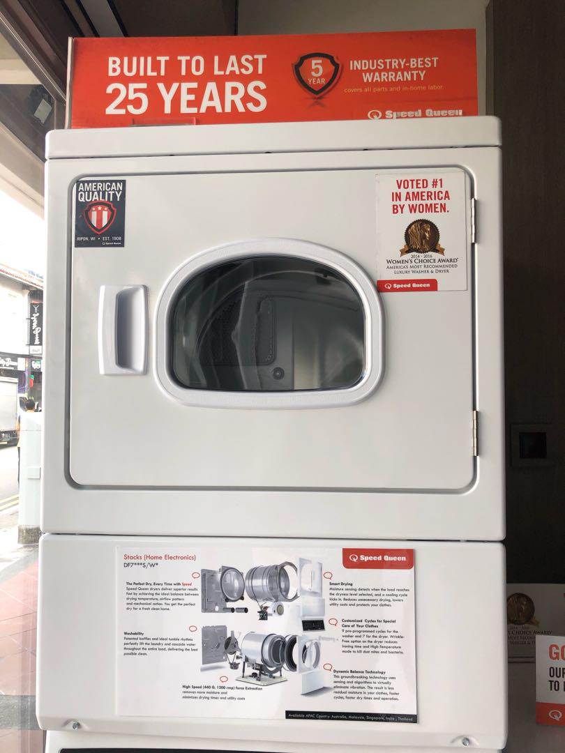 Speed Queen Stack Washer/Dryer, TV & Home Appliances, Washing Machines