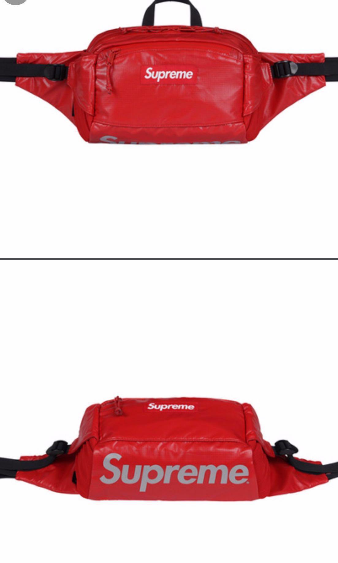supreme waist bag fw17 red