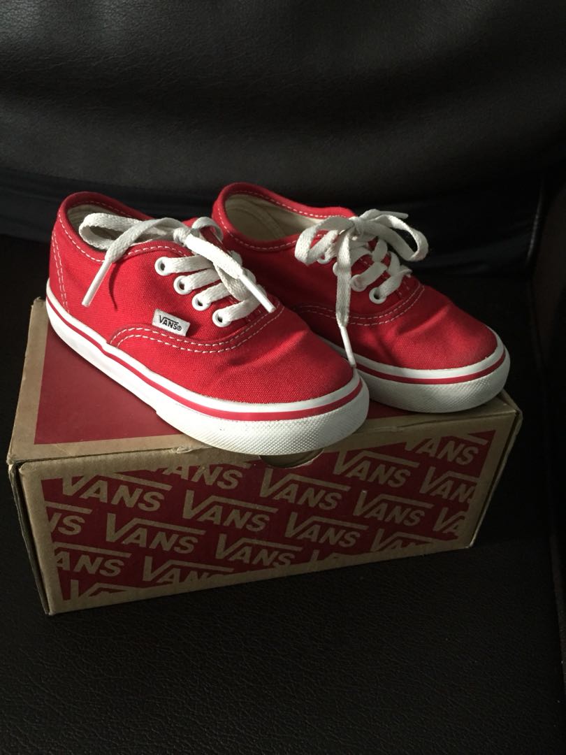 vans red shoes