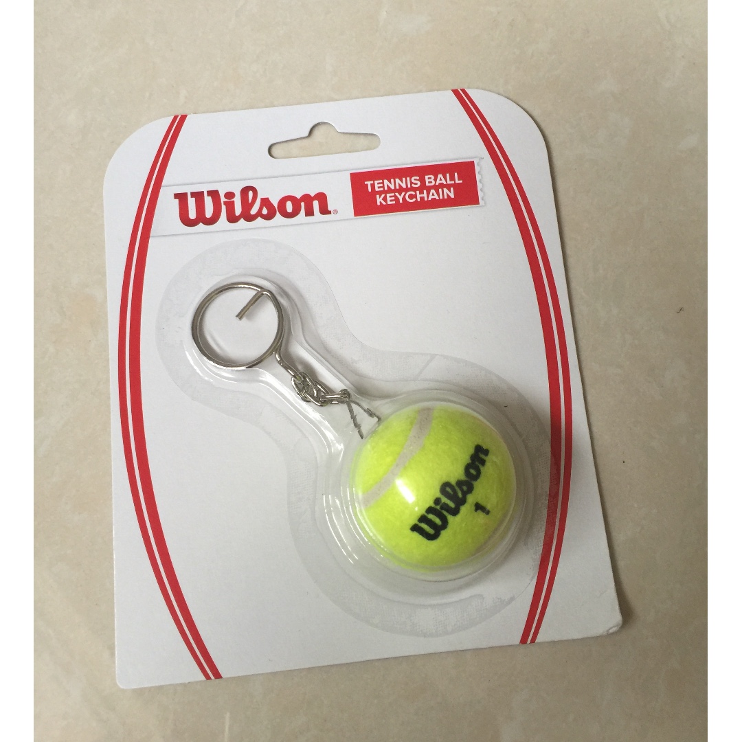Wilson Tennis Ball Keychain, Sports Equipment, Exercise & Fitness
