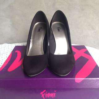 Fioni Black Wedge from Payless