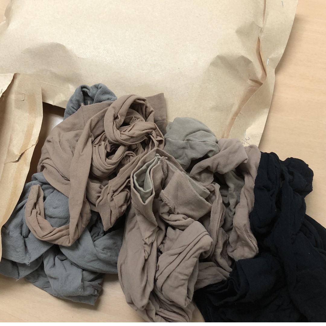 Worn pantyhose store