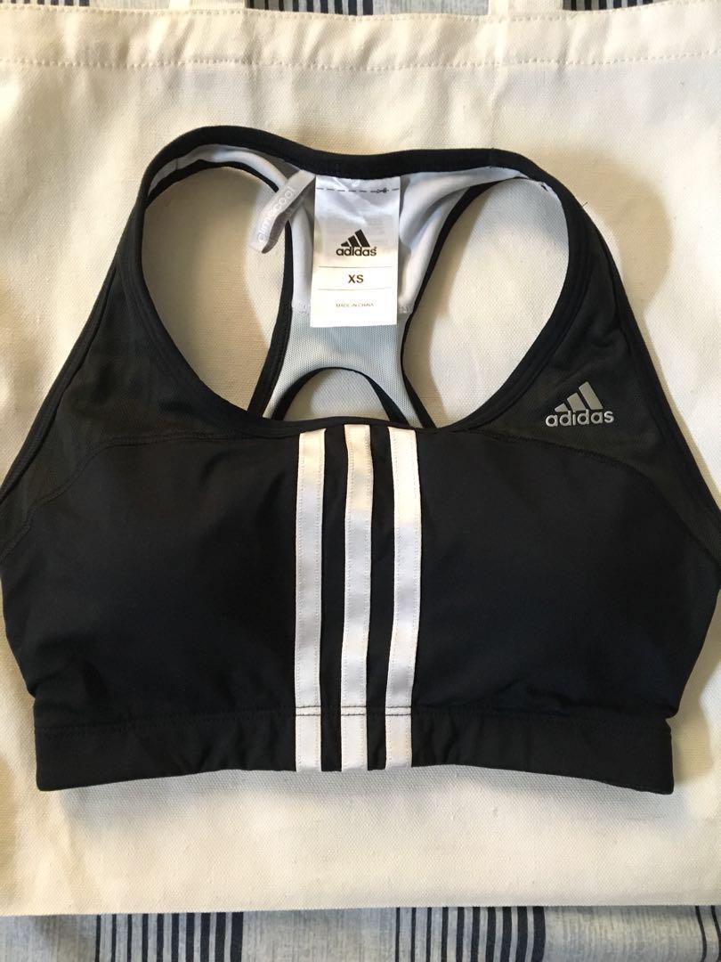 adidas three stripe sports bra