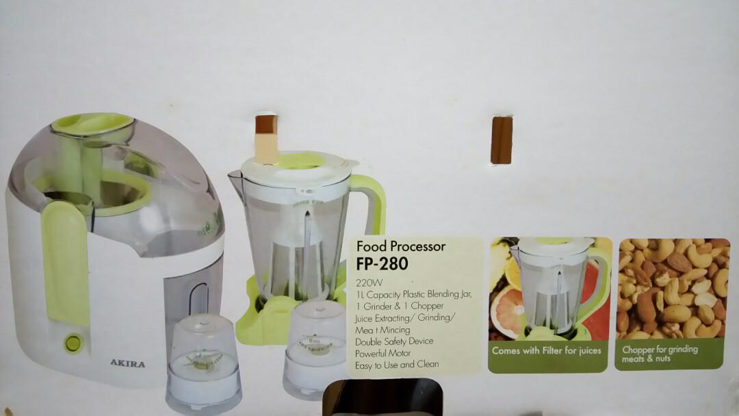 Akira Food Processor Combo Blender N Juicer Home Appliances Kitchenware On Carousell
