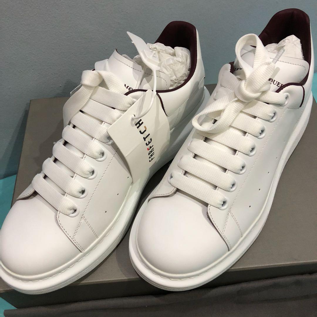 Maroon alexander mcqueen trainers store