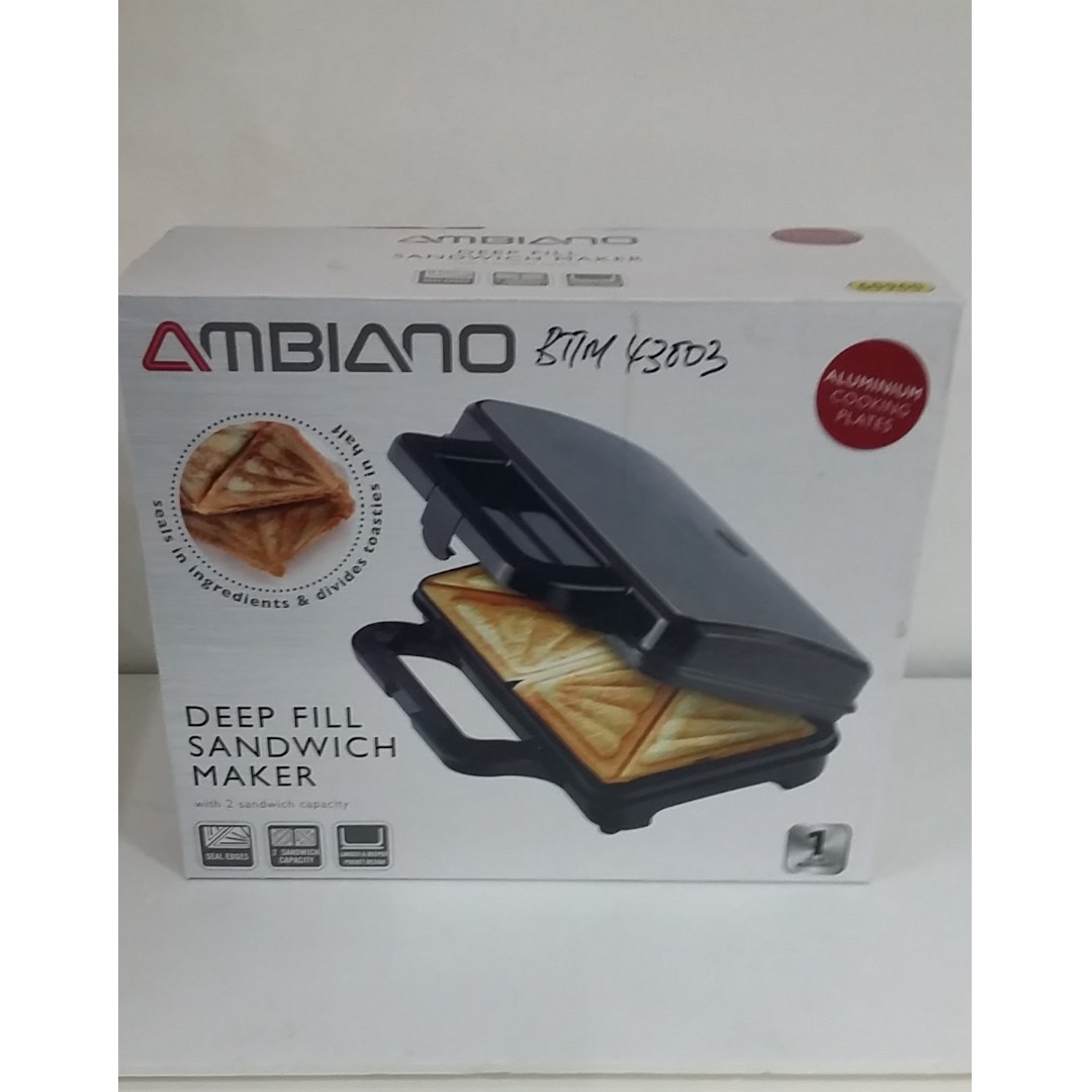 Ambiano Deep Fill Sandwich Maker (Toaster), TV & Home Appliances