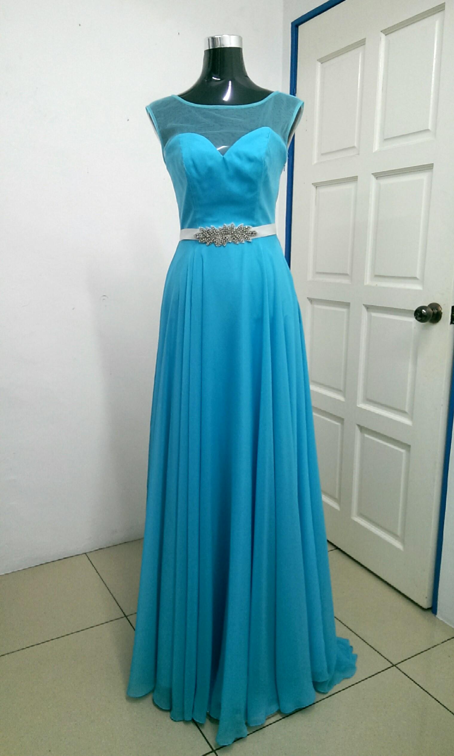 Aquamarine online evening gowns
