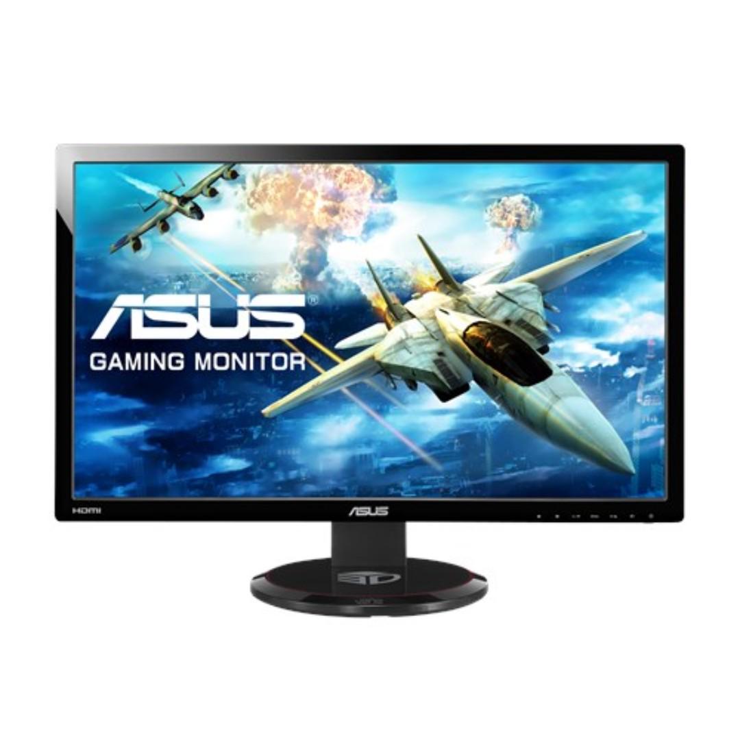 ASUS VG278HE 27" 3D Full HD 144Hz 2ms HDMI DVI-D Gaming Monitor, 家庭電器, 電視& 其他娛樂, 電視組件及配件- Carousell