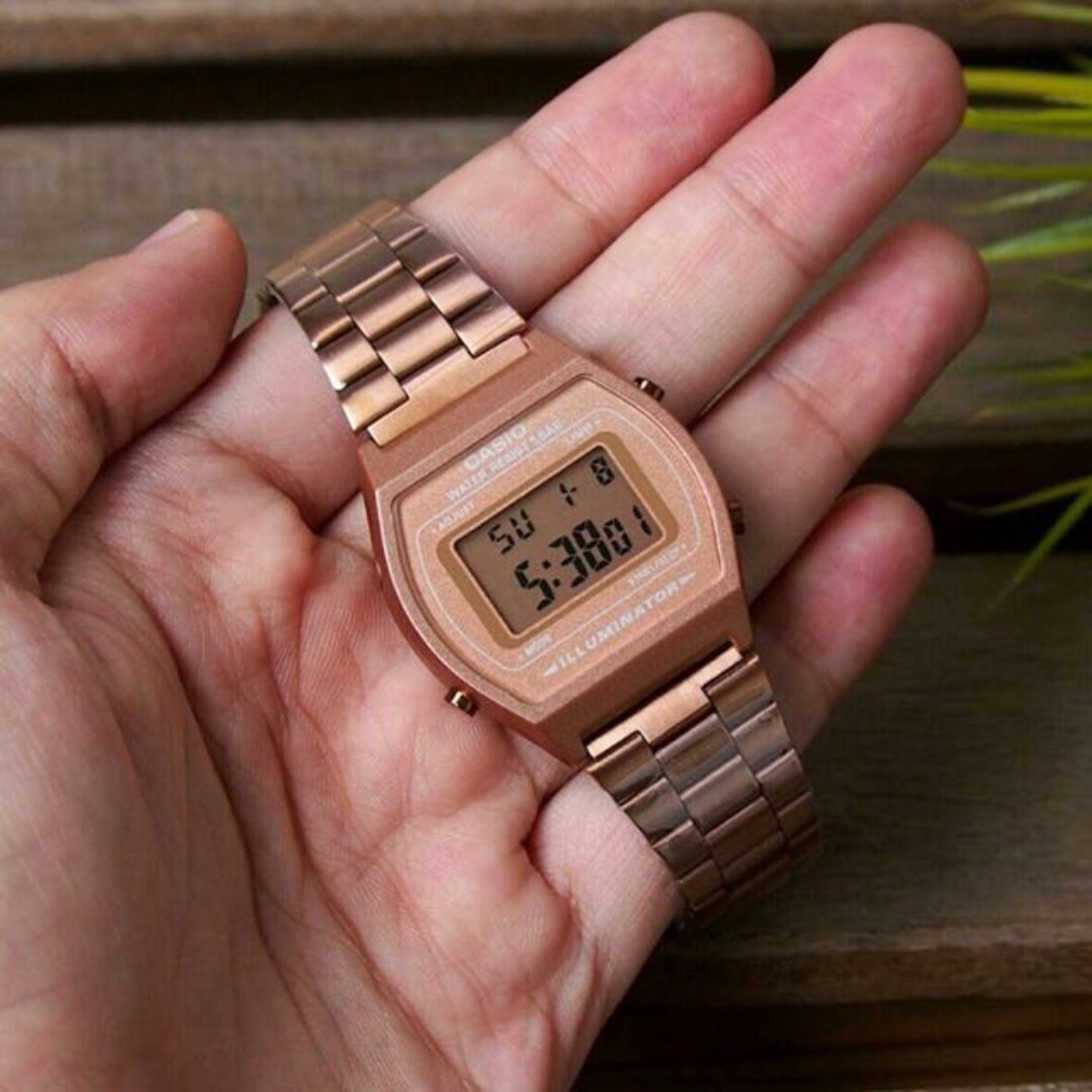 Casio rose gold original vs fake shop